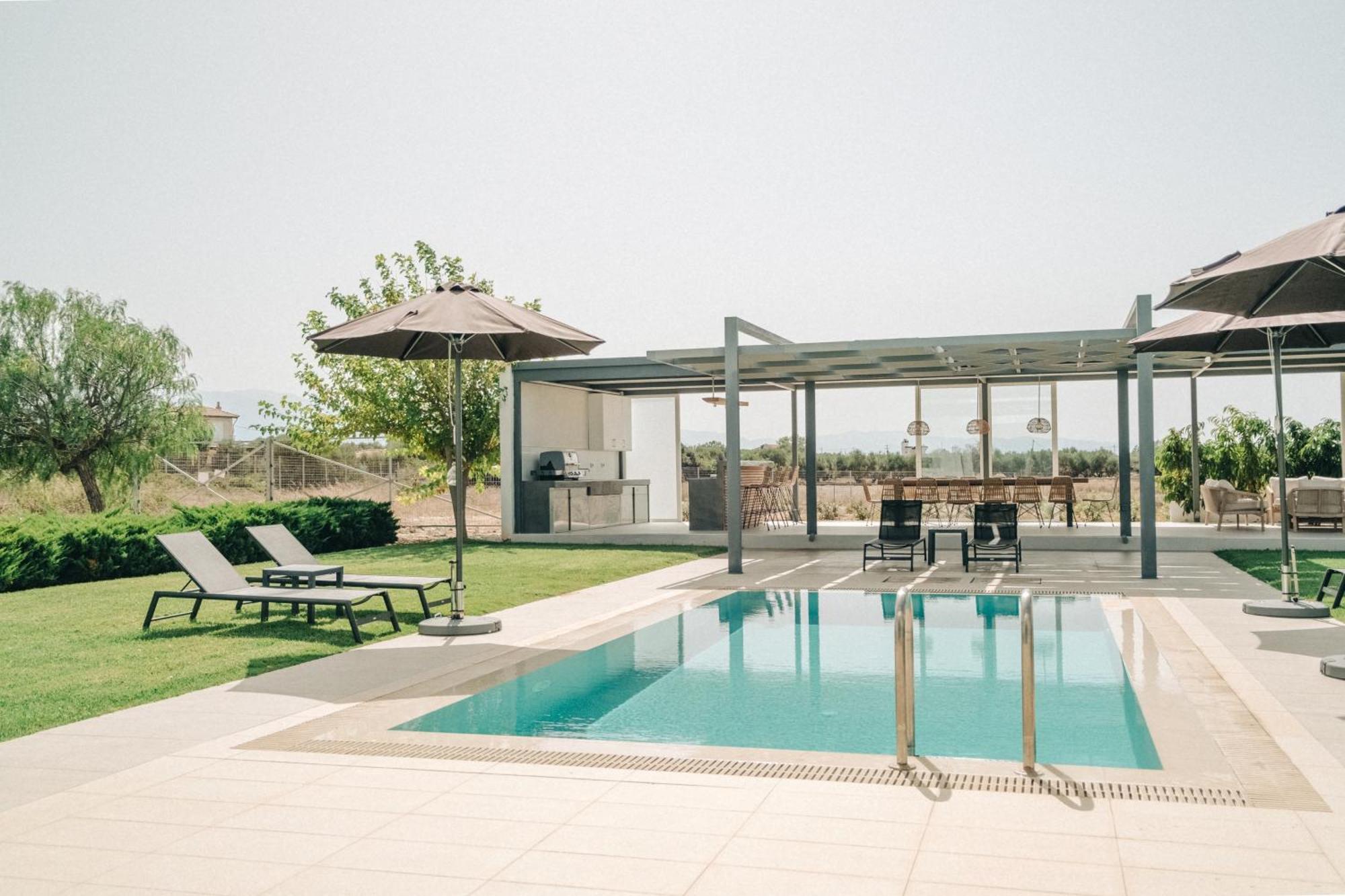 Helios A Modern Large Villa With Private Pool Set In A Quiet Location Stavrós Exterior foto